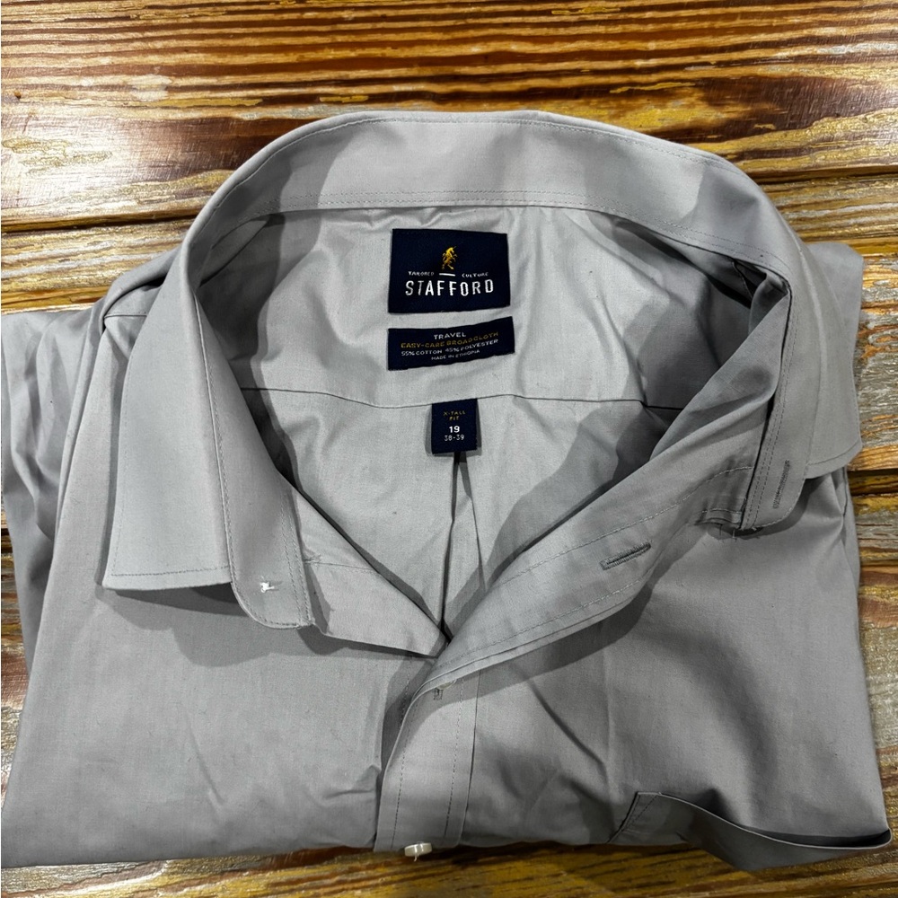 Stafford Classic Gray Dress Shirt